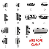 Adjustable Steel Wire Rope Clamp 1–4mm | Screw Fixing Sling for Lighting Potted Plant Suspension Cable