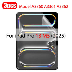 3 Pack Paper-Feel Screen Protector for iPad – Matte PET Writing & Drawing Film (No Glass)