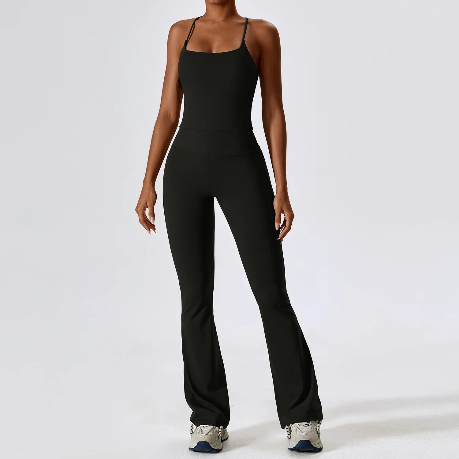 Women's 2-Piece Seamless Long Sleeve Yoga Set | Fitness Bra Crop Top & Leggings Sports Suit
