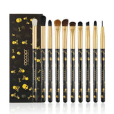 10 Pieces Professional Gothic Skull Makeup Brush Set – Premium Vegan Synthetic Bristles