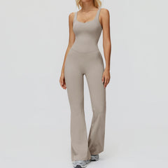 Women's Push-Up Sports Jumpsuit | Gym Tracksuit Yoga Suit Fitness Romper Stretch Bodysuit Activewear