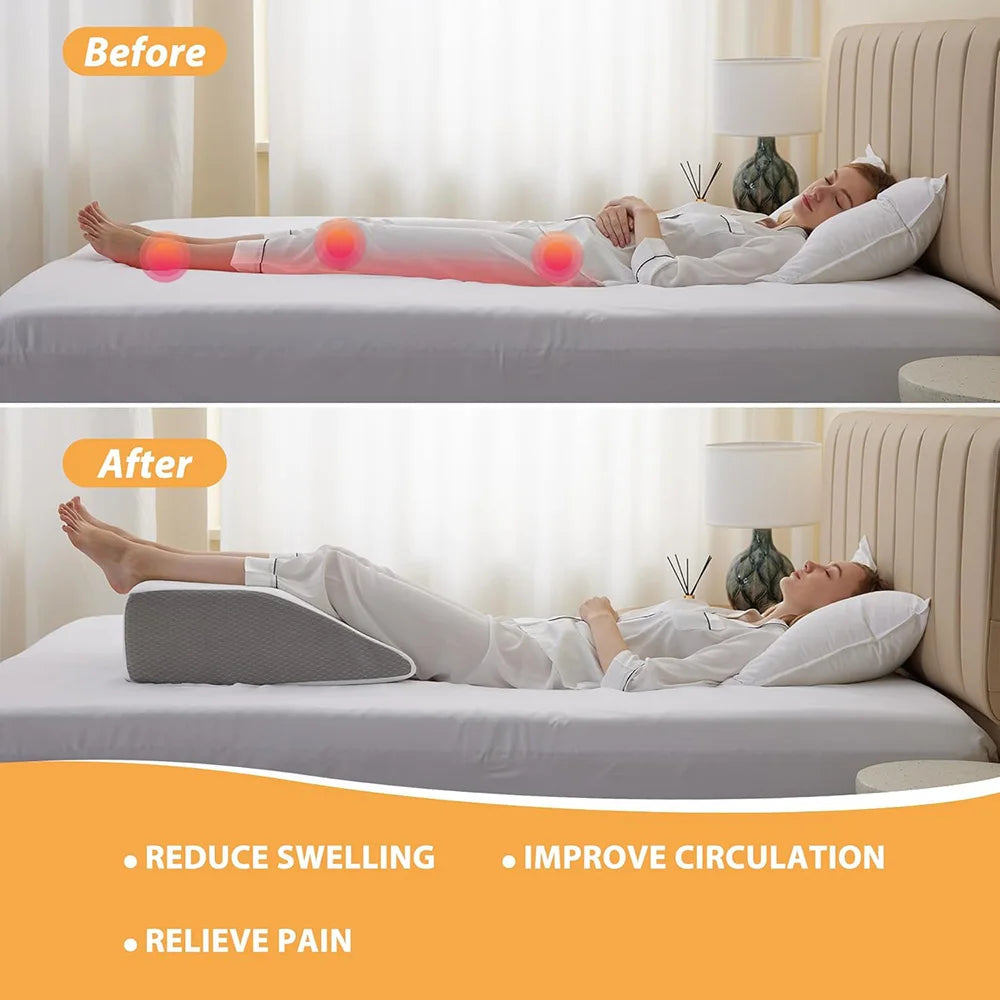 Leg Elevating Memory Foam Pillow by Snagg A Pillow