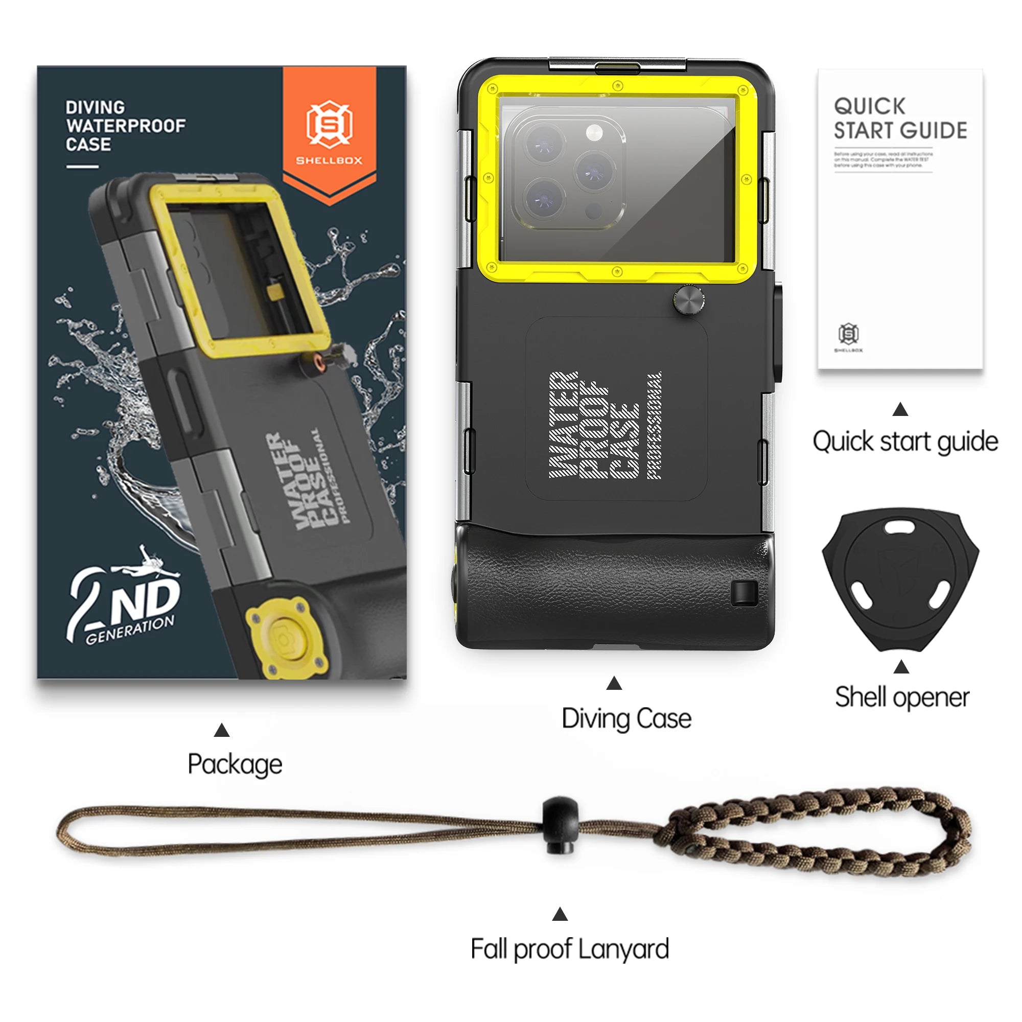 Universal Waterproof Phone Case – IP68 Rated 15m/50ft by Snagg A Phone Case