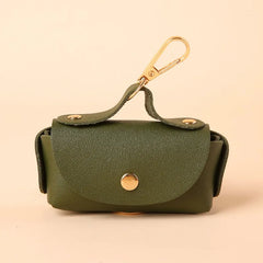 Premium Faux Leather Waste Bag Holder | Stylish & Portable Pet Cleanup Organizer