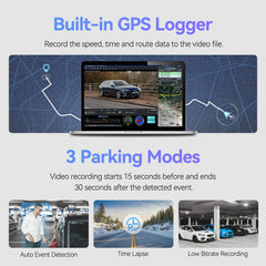 4K Ultra HD Dual Dash Cam | Sony 8MP Night Vision & Buffered Parking