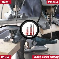 HSS Jigsaw Blades Set 30/50pcs | Assorted T-Shank Replacement Blades for Wood Plastic Metal Cutting