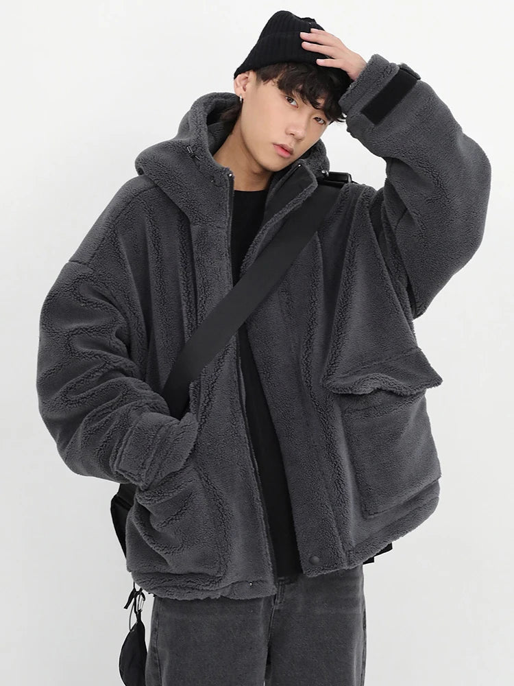 Oversized Sherpa Jacket with Hood by Snagg A Jacket