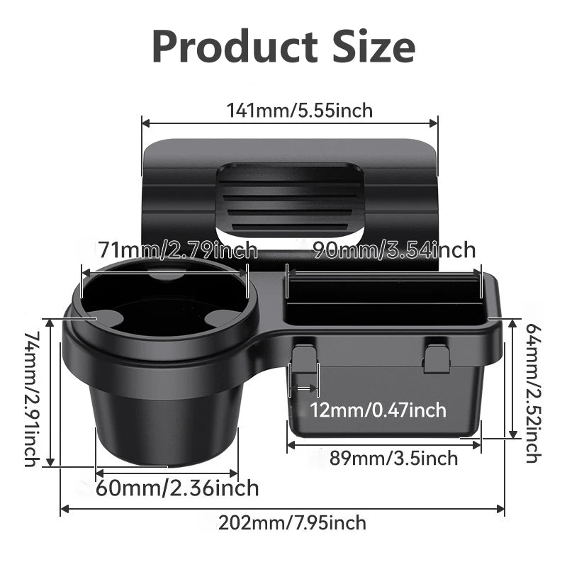 Car Door Side Organizer by Snagg A Cup Holder