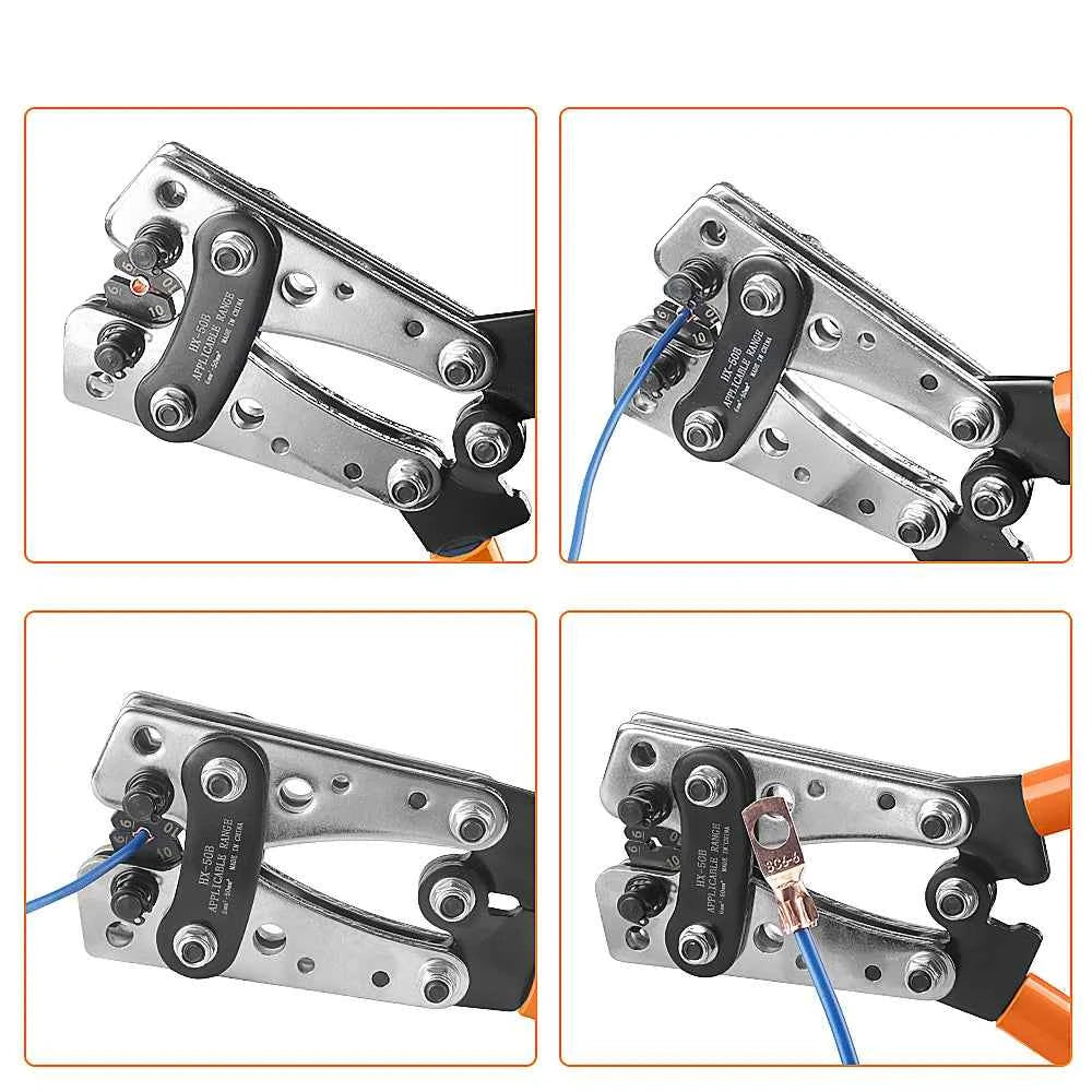 Heavy Duty Cable Lug Crimping Tool Kit