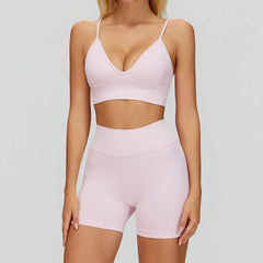 Women's 2/3-Piece Seamless Yoga Set | Gym Workout Suit Fitness Bra Crop Top Long Sleeve Leggings