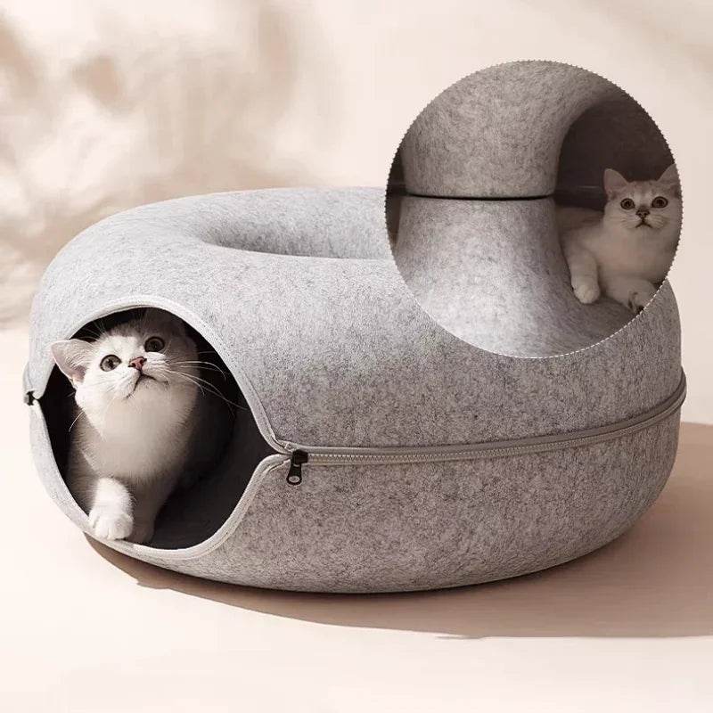Cat Tunnel Donut Bed - SnaggIt