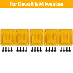 Cordless Drill & Power Tool Wall Mount Holder Compatible with Makita, DeWalt, Bosch & Milwaukee 18V Tools