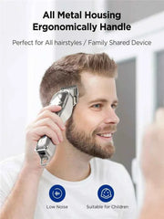 Professional 2 Piece Cordless Grooming Suite – All in One Master Clipper & Precision T Blade Trimmer Kit