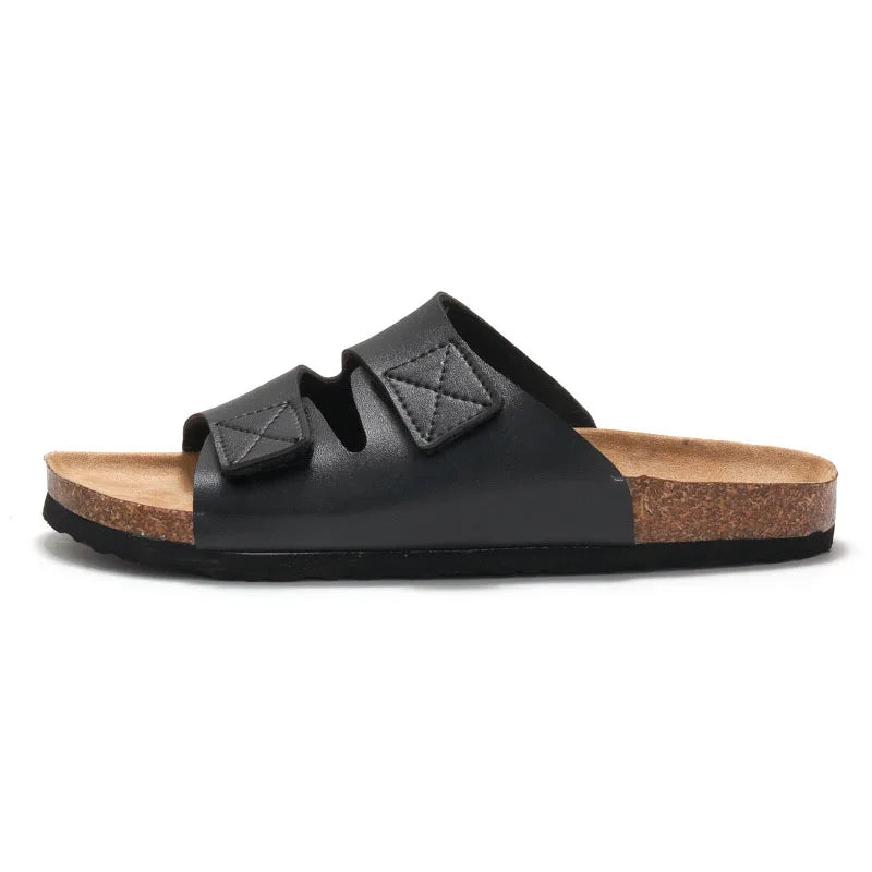 Men’s Cork Slippers with Adjustable Strap by Snagg A Slipper