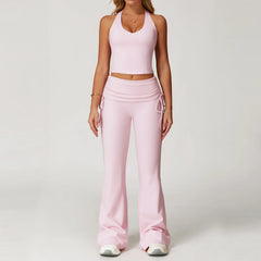 Women's 2-Piece Yoga Set | High Waist Leggings & Sports Bra Workout Tracksuit Gym Activewear