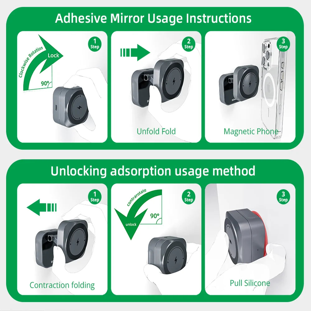 Car Suction Cup Wireless Charger 25W | Magnetic MagSafe Fast Charger for iPhone 12–17 Samsung