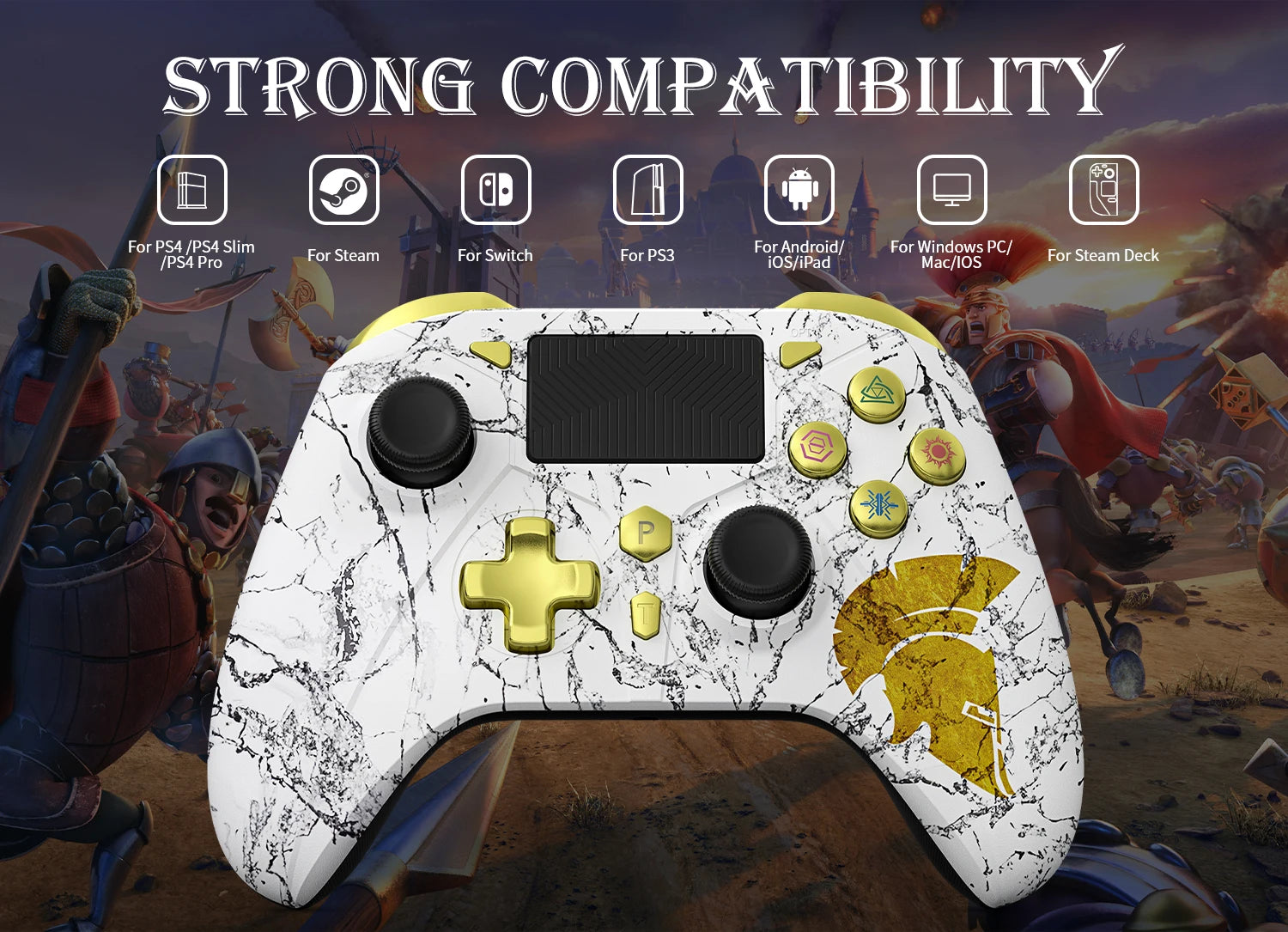 Wireless Game Controller Compatible With PS5, PC & Steam by Snagg A Game Controller