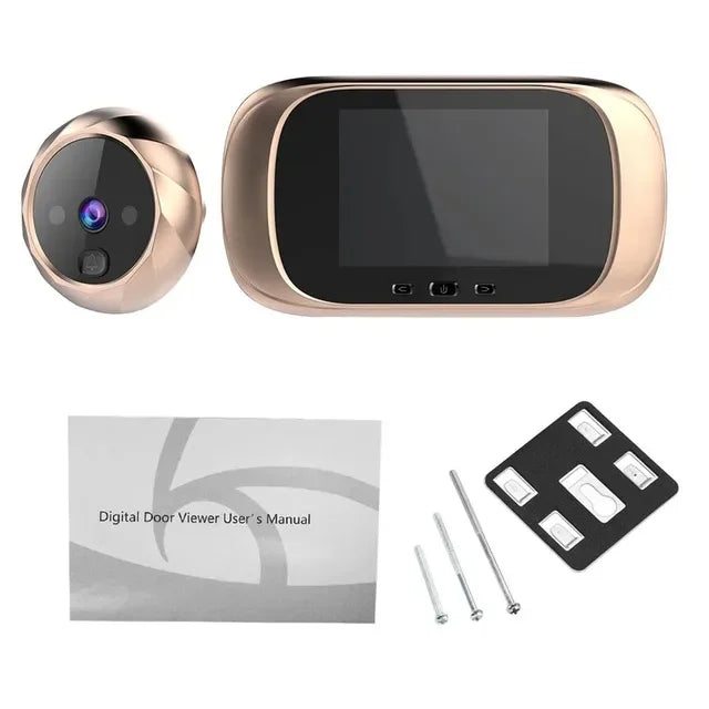 2.8″ Video Doorbell Peephole Camera – 90° Wide-Angle Digital Viewer with Motion Detection by Snagg A Doorbell Camera