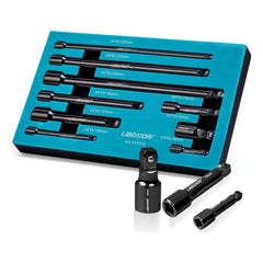 Wobble Socket Extension Set – 1/4", 3/8" & 1/2" Drive Ratchet Extensions in Chromium-Vanadium Steel