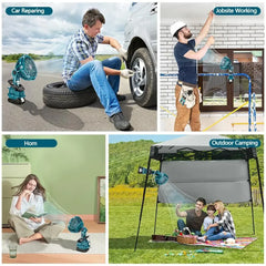 Clip-on cordless fan for Bosch 18V batteries – image 6