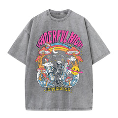 Wonderful Night Print Womans Streetwear T-Shirt