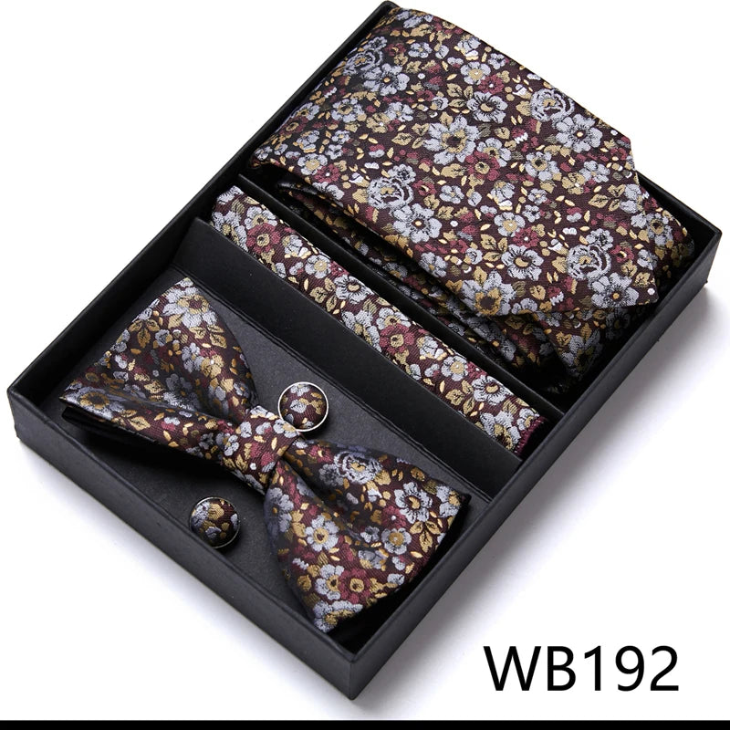 Men’s Luxury Tie & Bow Set - WB192 - Others In Fashion