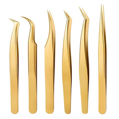 Professional 6 Pieces Precision Tweezer Set – Multi-Functional High Tension Extension Tools