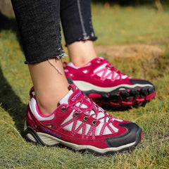 Unisex Outdoor Walking Shoes – Leather Upper, EVA Insole & Rubber Sole for Hiking & Everyday Wear