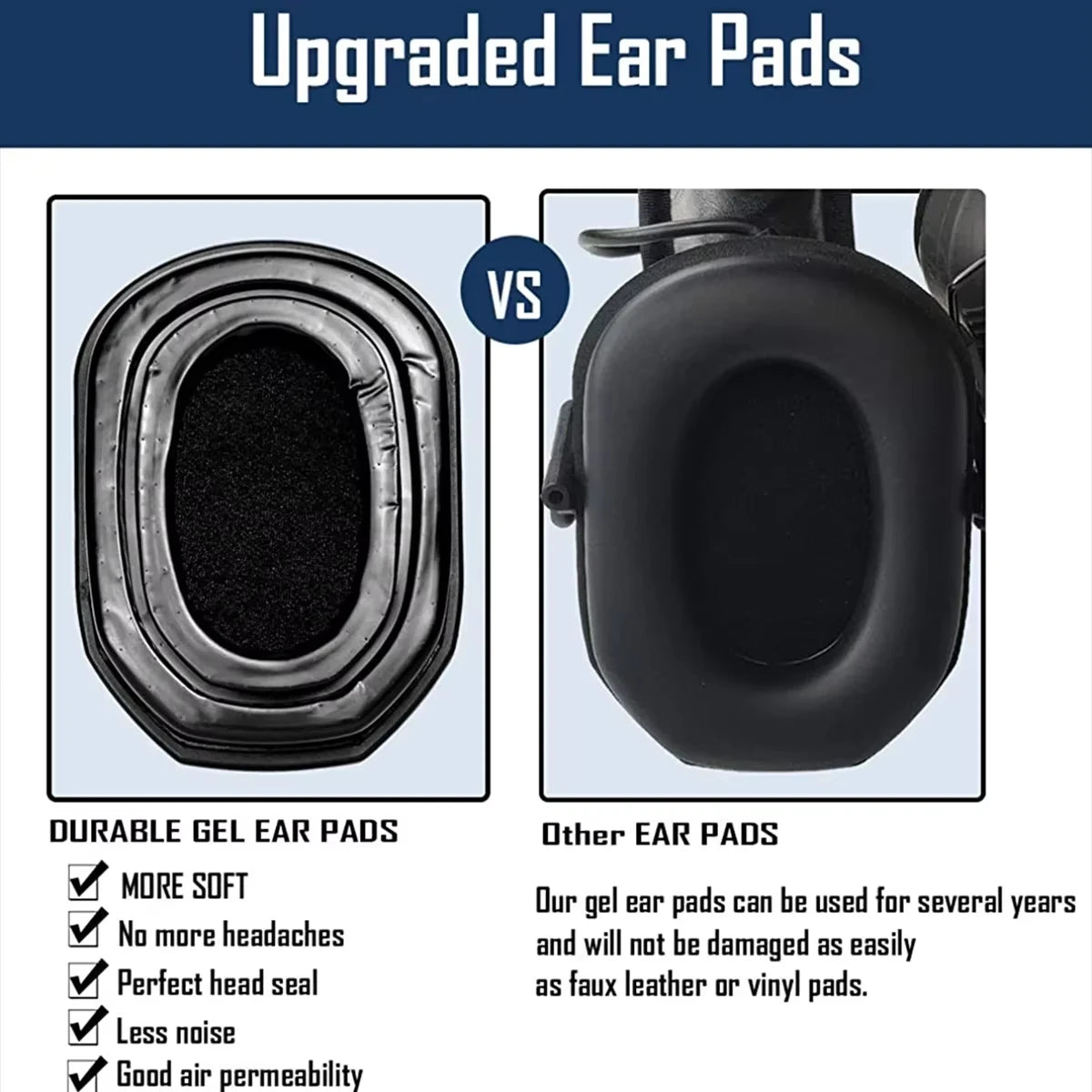 Replacement For Walker'S Electric Slim Earmuffs by Snagg An Ear Pads