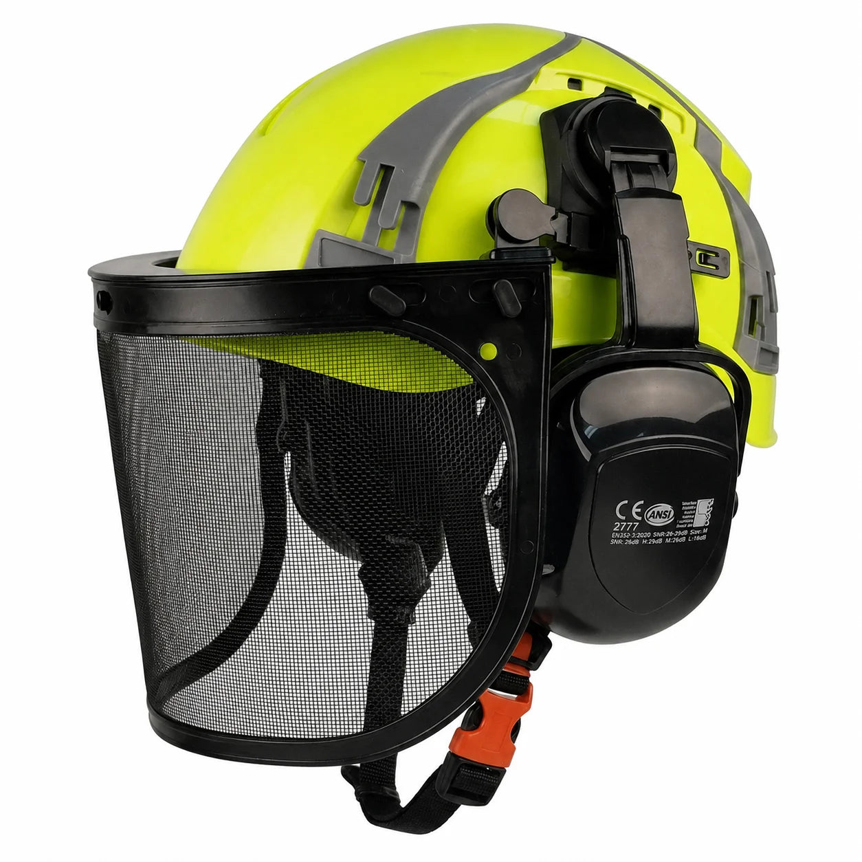 Forestry safety helmet kit with mesh face shield and earmuffs – image 16