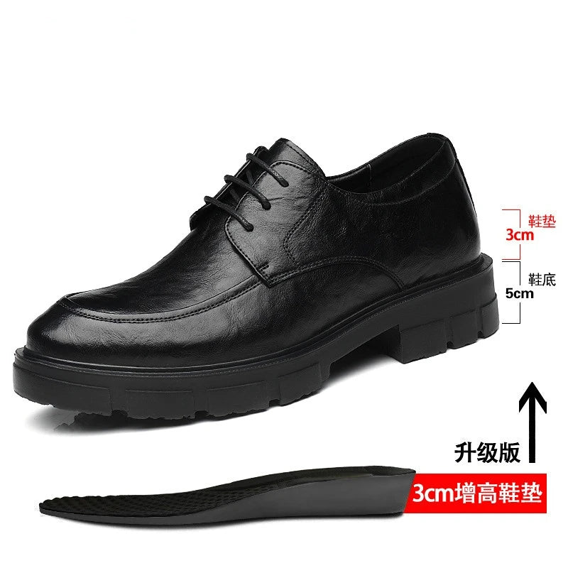 Men’s Height-Increasing Leather Dress Shoes by Snagg A Shoes