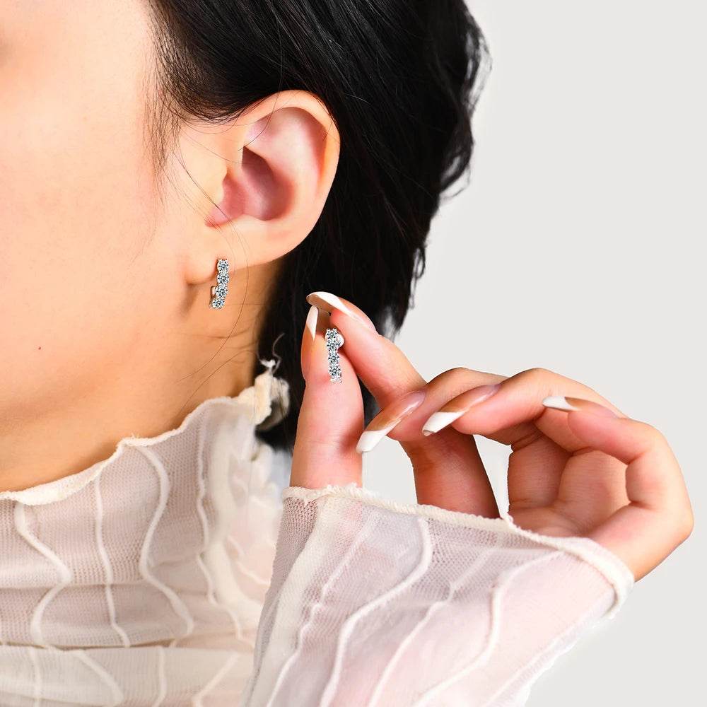 3.0mm Moissanite Hoop Earrings - SnaggIt