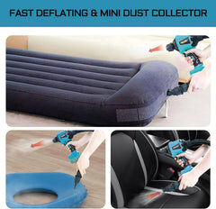 High Volume Cordless Compressed Air Duster - 50,000 RPM Brushless Motor & Multi Function Inflator