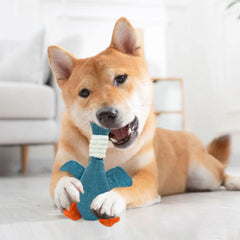 Plush Goose Squeaky Dog Toy by Snagg A Toy
