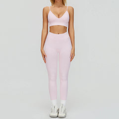 Women's 2/3-Piece Seamless Yoga Set | Gym Workout Suit Fitness Bra Crop Top Long Sleeve Leggings