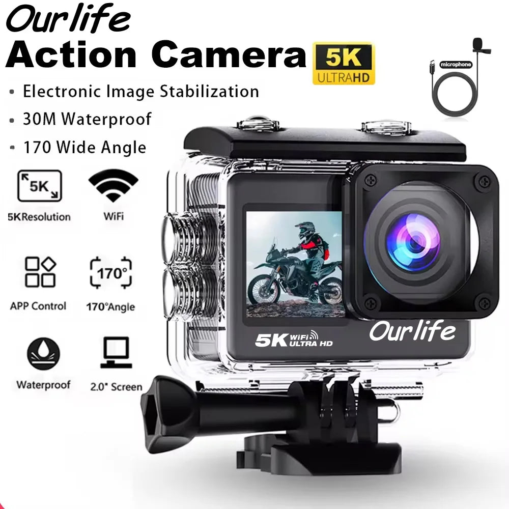 5K Action Camera – 4K60FPS Waterproof Sports Cam by Snagg A Portable Camera