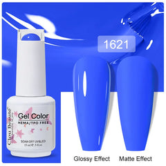 Professional 15ml HEMA & TPO Free Gel Polish – High-Performance Red & Multi Tone Semi Permanent Varnish