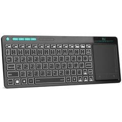 RT518S Dual Mode Wireless Keyboard - Bluetooth & 2.4GHz with Multi-Touch Trackpad