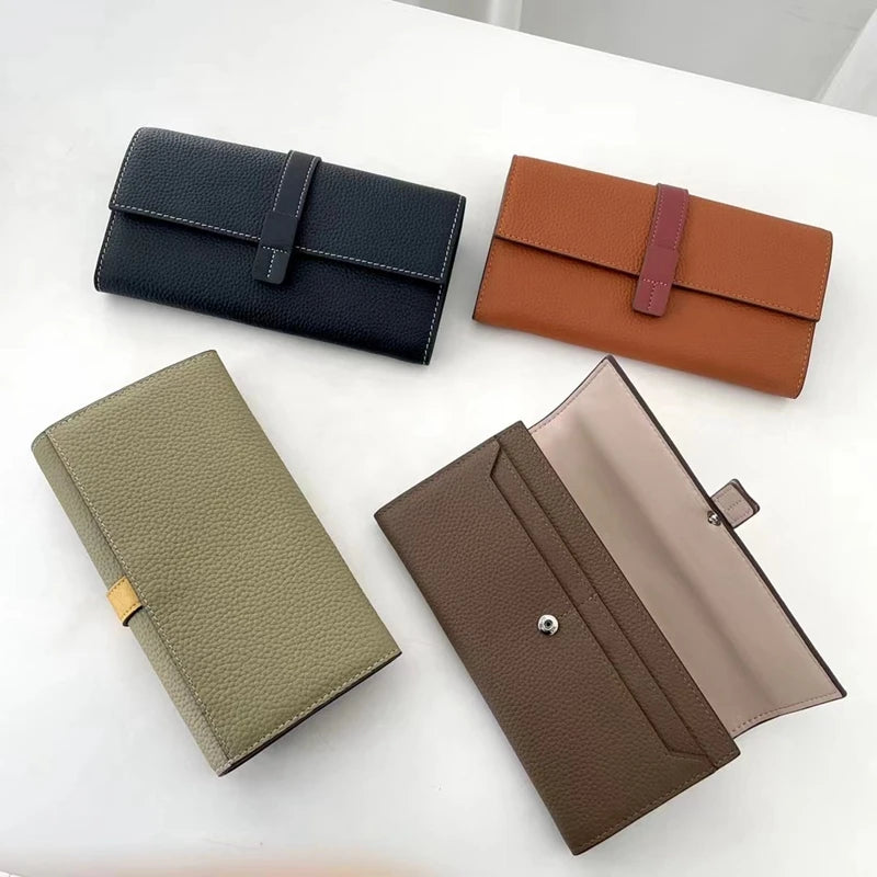 Luxury Genuine Leather Long Wallet by Snagg It Wallet