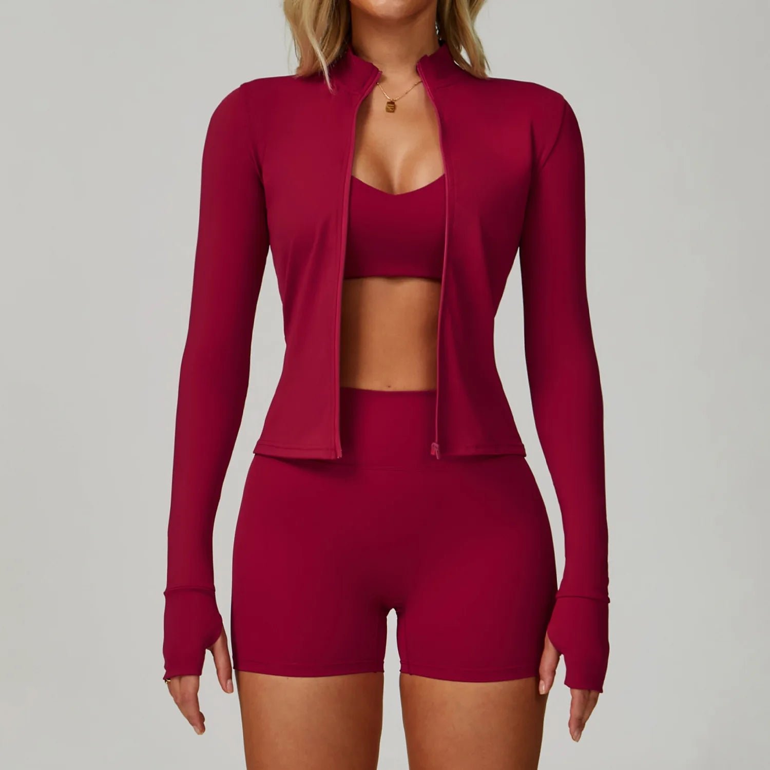Women's 2/3-Piece Yoga Suit | Sports Bra High Waist Leggings & Shorts Push-Up Gym Activewear