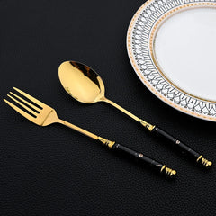 24Pcs Stainless Steel Cutlery Set by Snagg A Dinnerware