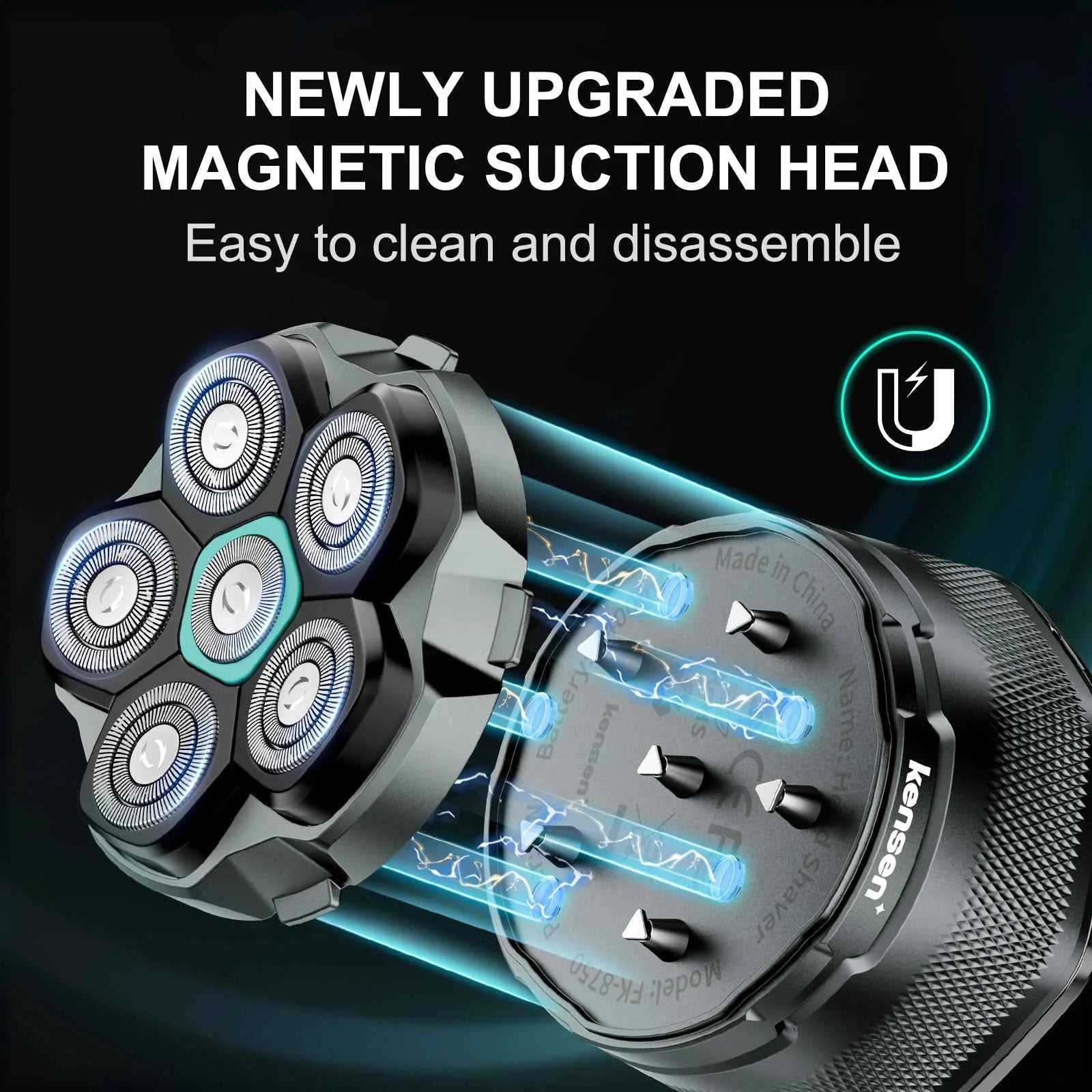 6D Magnetic Replacement Head – Precision Stainless Steel Floating Blades for S15 & FK-8750 Series