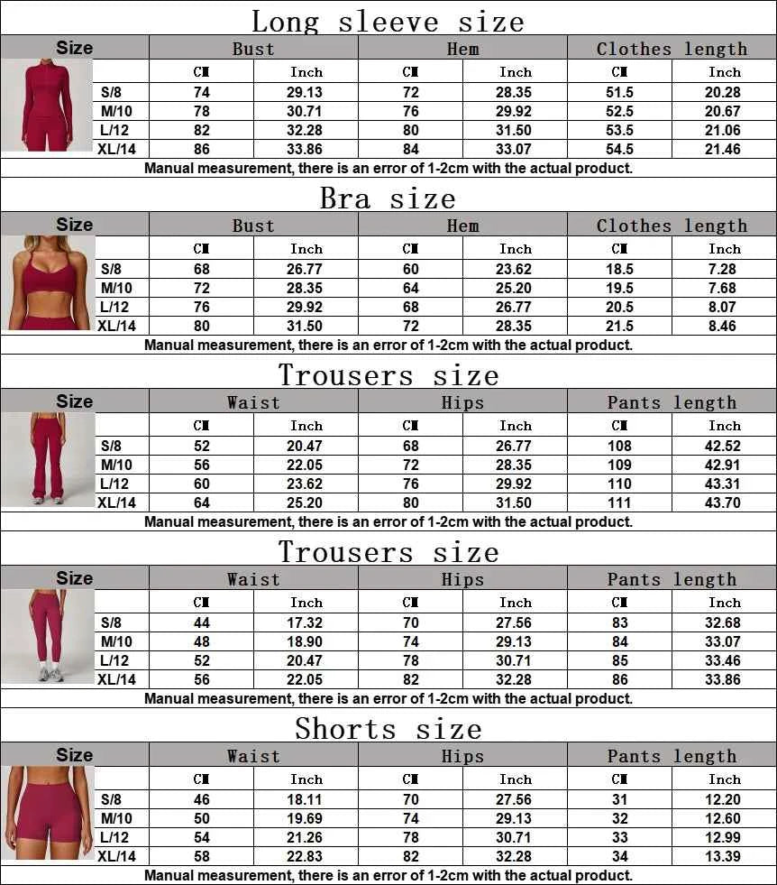 Women's 2/3-Piece Long Sleeve Yoga Suit | Sports Bra Running Workout Gym Tracksuit Athletic Wear