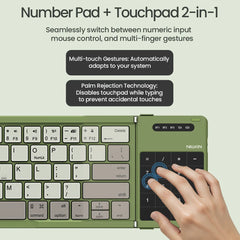 Folding Bluetooth Keyboard With Touchpad For IOS Android Tablets by Snagg A Wireless Keyboard