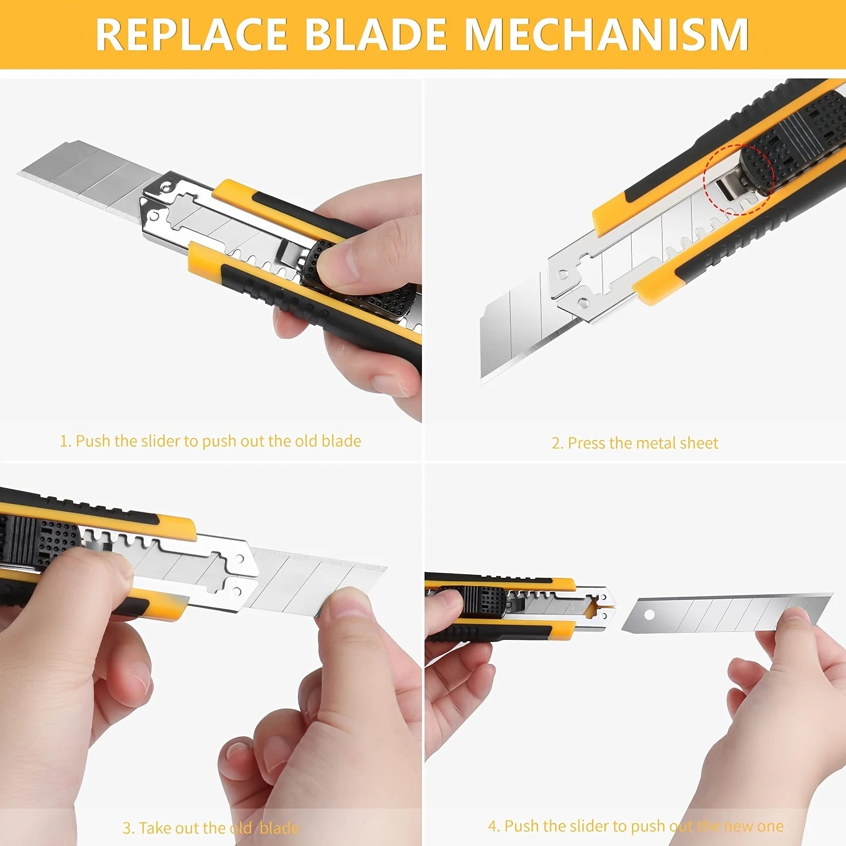 Retractable Utility Knife with Blade Storage by Snagg A Knife