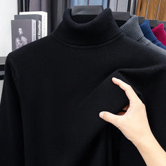 Men’s Premium Slim-Fit Turtleneck | Autumn/Winter Heavy-Duty Knitted Pullover