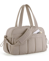 Women's Lightweight Weekender Duffel Bag – Water-Resistant Travel & Gym Carry-On with Wet Pocket (24L+)