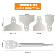 SDS Plus Heavy Duty Floor Scraper | Replaceable Scaling Chisel for Tile, Adhesive & Concrete Removal