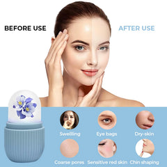Silicone Ice Cube Facial Roller – Reusable Eye & Face Cooling