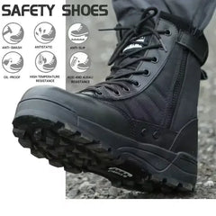 Men’s Steel Toe Tactical Work Boots by Snagg A Shoes